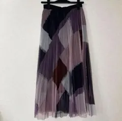 ナイトメア サリー 風 チュールプリーツロングスカート