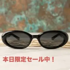 オーバル キャッツアイ サングラス ブラック 00年代 Y2K メンズ - メルカリ