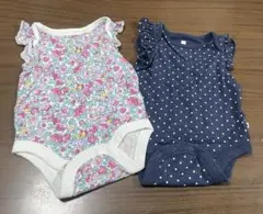 BabyGAP 花柄・水玉ロンパースセット 0-3m
