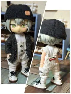 オビツ11 コーデュロイサロペット セット②