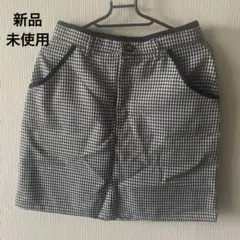 【新品】レディースチェック膝上スカートフォーマル