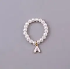 Labubu 10cmサイズ向け・イニシャル「A」付きミニネックレス