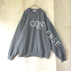 CONVERSE スウェット トップス グレー L