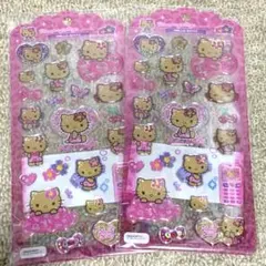 2点セット　サンリオ ドロップジュエリーシール ハローキティ日焼けギャル