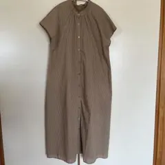 OFALO ストライプ シャツワンピース 半袖