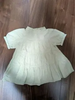 ※branshes※ 半袖ブラウス ライトグリーン 100cm