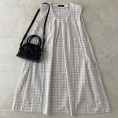 【美品/サンプル品】インゲボルグ ギンガムチェック ノースリーブ ワンピースのサムネイル