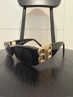 BALENCIAGA サングラス BB0096S ブラック ゴールドのサムネイル