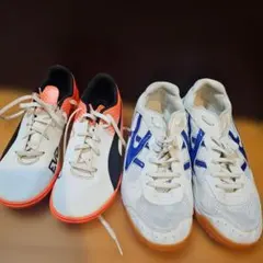 Puma EvoSpeed 23.5 サッカーシューズ ホワイト/オレンジ