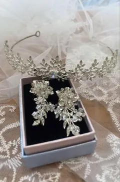 ブライダル ティアラ イヤリング