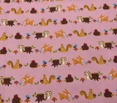 COSMO TEXTILE どうぶつ柄 生地 約114cm×150cm