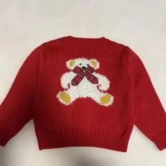 美品 ミキハウス くま セーター レトロ 100