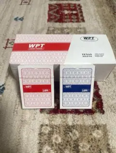ポーカー大会専用WPT プラスチックトランプ 防水（赤・青1セット
