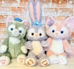 タグ付　ダッフィー&フレンズ　ステラルー　ジェラトーニ　リーナベル　ぬいぐるみ