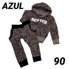 AZUL セットアップ　トレーナー　スウェット　ペイズリー　おしゃれ　裏毛