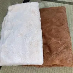【未使用品】ボア・ファー生地 2色セット