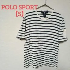 POLO SPORT【S】ストライプ 半袖Tシャツ 海外古着 ボーダー ポケット