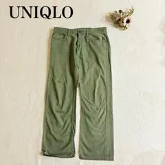 【ユニクロ】レギュラーフィットストレートカラージーンズ（32）綿 チノパン