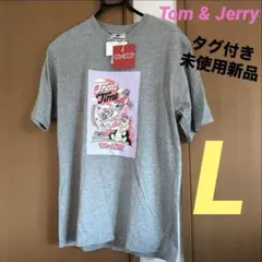 新品／TOM AND JERRY 半袖Tシャツ／メンズLのサムネイル