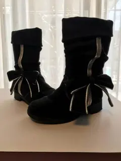 【値下】★卒園式入学式に★19㎝★ブーツ★リボン付き★