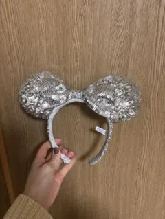 ミニーマウス風スパンコールカチューシャ