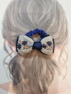 在庫整理SALE!!インド刺繍リボン　シュシュ