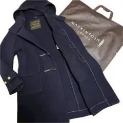 極美品　マッキントッシュ　ダッフルコート　ロング丈　ブルー　近年　現行　40 極美品 マッキントッシュ ダッフルコート ロング丈 ブルー 近年
