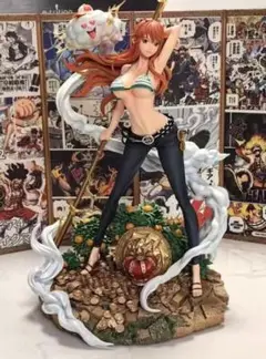 ワンピース　ナミ　ガレージキット　リキャスト　フィギュア　完成品 ワンピース ナミ ガレージキット フィギュア 完成品 - メルカリ
