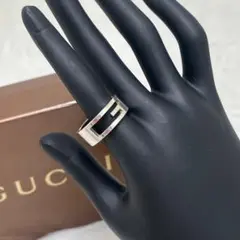 GUCCI グッチ　シルバーリング SV925 Gリング 16号　美品