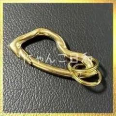 ゴールド ツイストデザイン キーホルダー