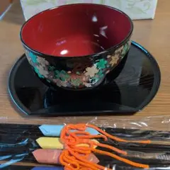 桂由美 椀とお箸　5セット