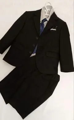 キッズ　フォーマル　ストライプ長袖シャツ ネクタイ付き　卒園式　卒業　入園