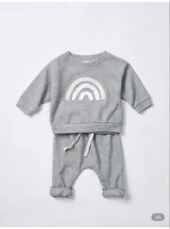 SHEIN ベビー用 スウェットセットアップ（グレー）73cm