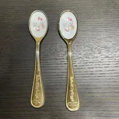 ハローキティ エンジェル フォーク スプーン バラ 2本セット 98年