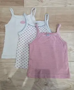 PETIT BATEAU キャミソール 2ans　86cm 3枚セットプチバトー