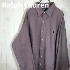 ラルフローレン☆オシャレシャツ☆刺繍ロゴ☆激シブシャツ