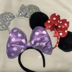 ミニーマウスデイジーダックカチューシャ3個セット