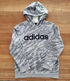 ⭐在庫大処分セール⭐adidas 迷彩柄 パーカー グレー１６０cm　即日発送