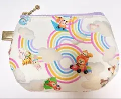 ハンドメイドポーチ　ユキエモン　ふっくらポーチ　ねこ　犬　ライオン　うさぎ