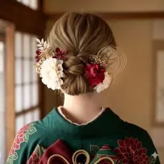 成人式　髪飾り【金箔付き】和装　振袖　卒業式　結婚式