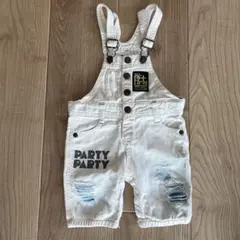 Party Party ホワイトオーバーオール 80cmのサムネイル