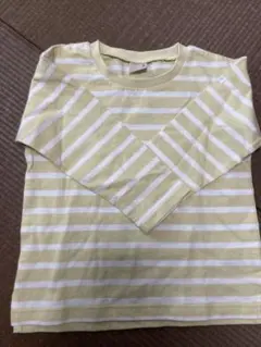 petit main 長袖カットソー 100サイズ イエロー/ストライプ