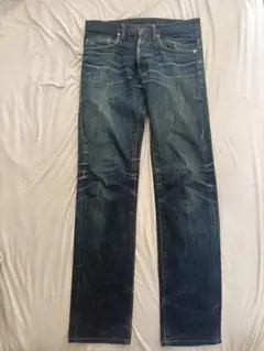 dior homme クリス期 裾上げグレー スキニーデニム フェード加工 30