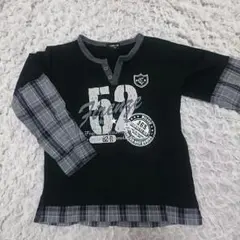 美品‼可愛い‼おしゃれ コムサイズム重ね着風ロンT 110㎝