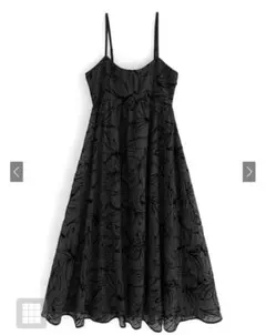 ［訳あり］グレイル　花柄シアーフレアキャミワンピース(kz427)