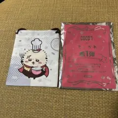 Coco's 巾着袋とバッジセット　ラッコ