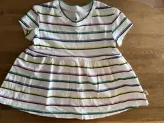 babyGap ボーダー ペプラム トップス 12-18m