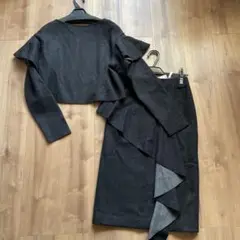 着用1回　ルシェルブルー　セットアップ　トップス＆ロングスカート