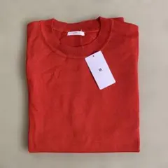 新品タグ付き⭐︎URBAN RESEARCH ニットTEE 半袖 オレンジのサムネイル