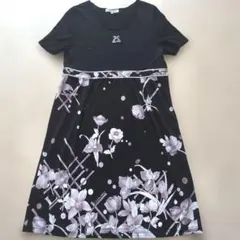 美品】LEONARD FASHION 半袖 ワンピース モノトーン カンカン - メルカリ